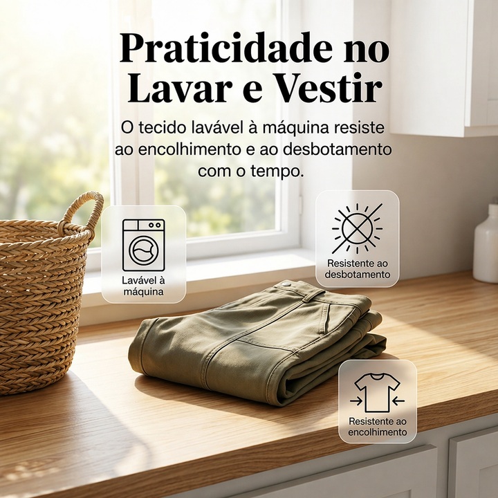 Vintém d'Ouro - Calças de Cintura Alta