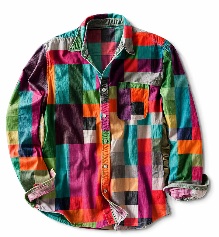 Vintém d'Ouro - Camisa Mosaico Confortável