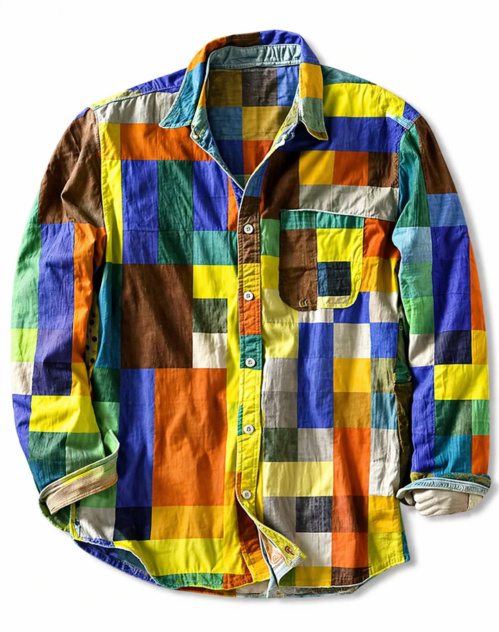 Vintém d'Ouro - Camisa Mosaico Confortável