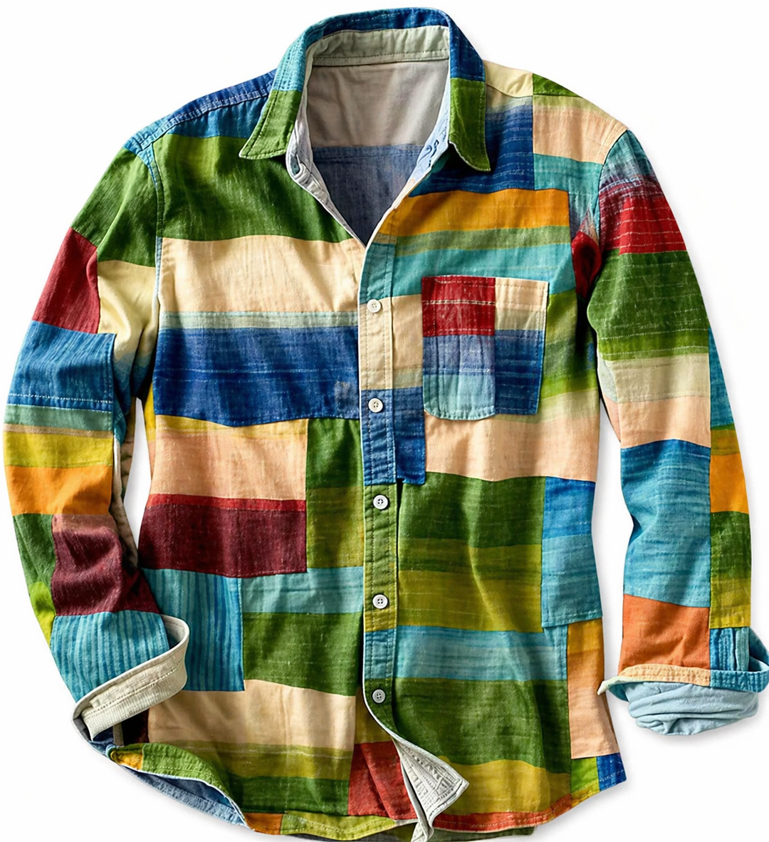 Vintém d'Ouro - Camisa Mosaico Confortável