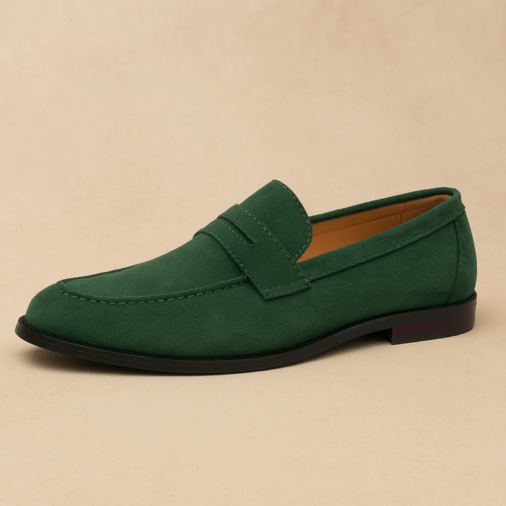 Vintém d'Ouro - Mocassins Penny de Camurça