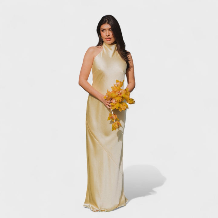 Vintém d'Ouro - Vestido com laço de cetim