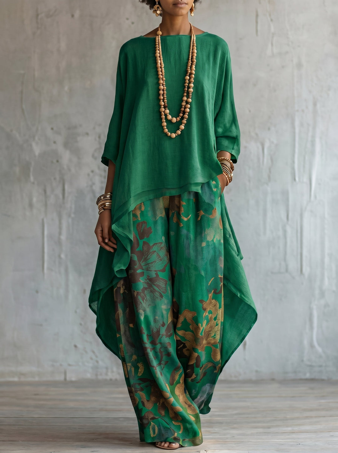 Vintém d'Ouro - Conjunto Elegante Floral