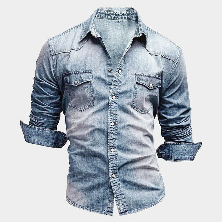 Vintém d'Ouro - Camisa de ganga elegante