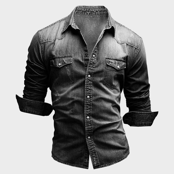 Vintém d'Ouro - Camisa de ganga elegante