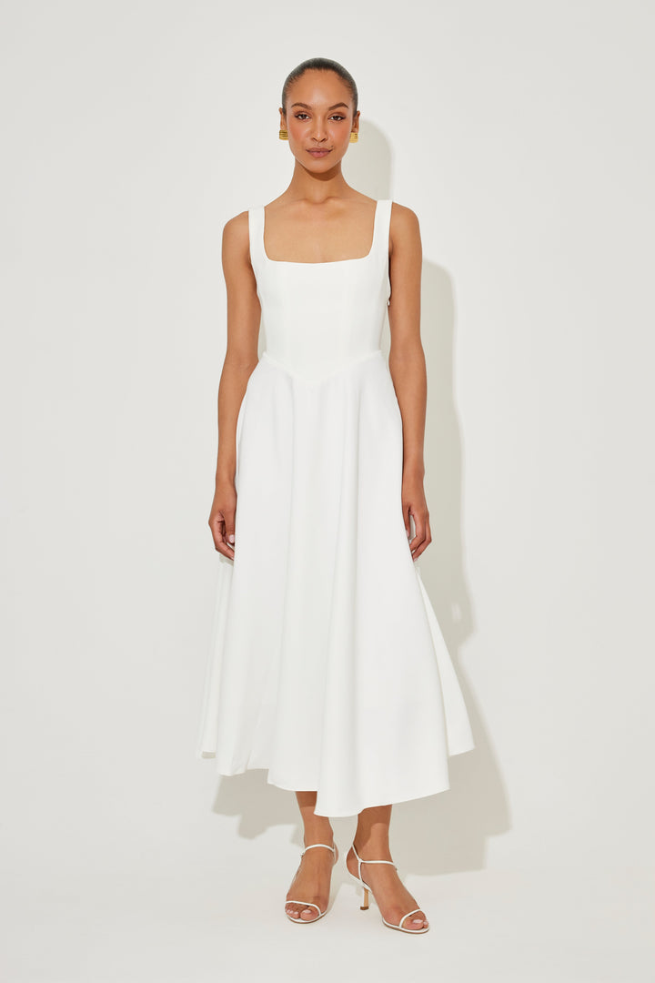 Vintém d'Ouro - Vestido Midi Intemporal