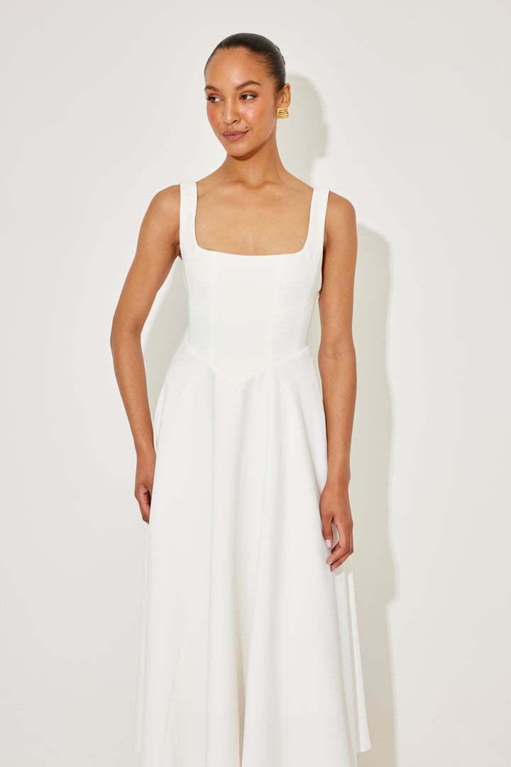 Vintém d'Ouro - Vestido Midi Intemporal