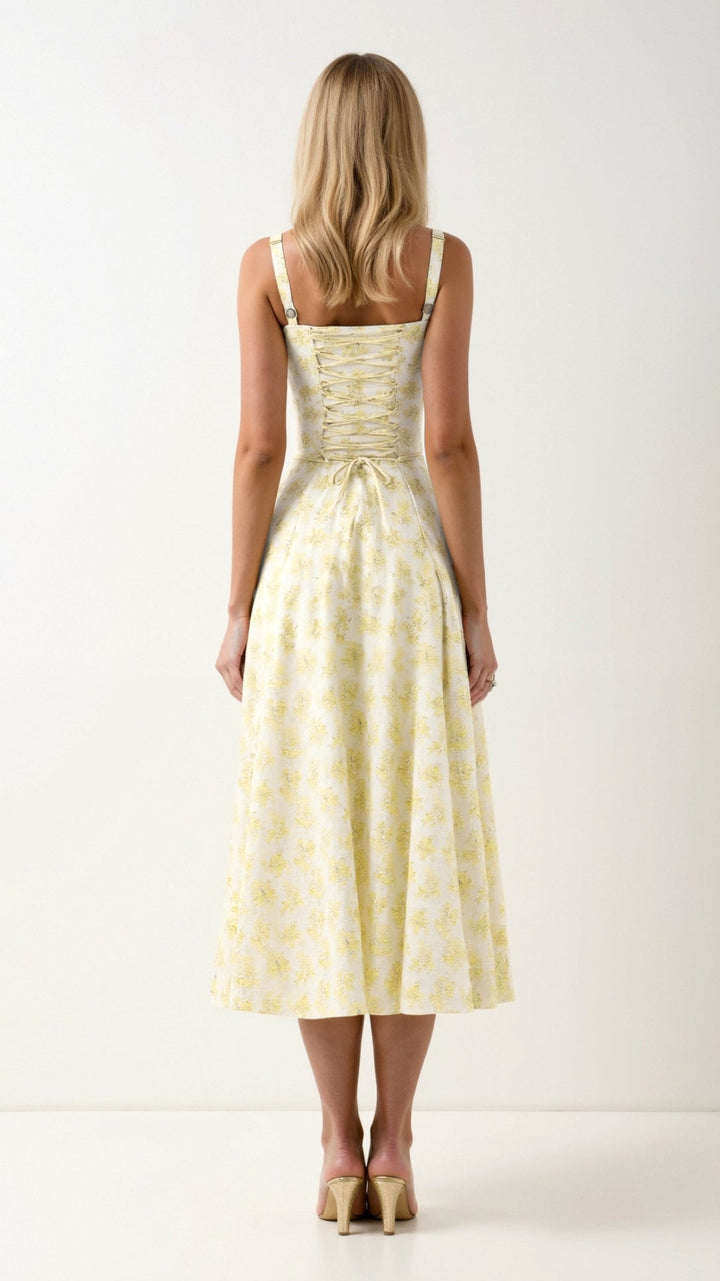 Vintém d'Ouro - Vestido Midi Elegante