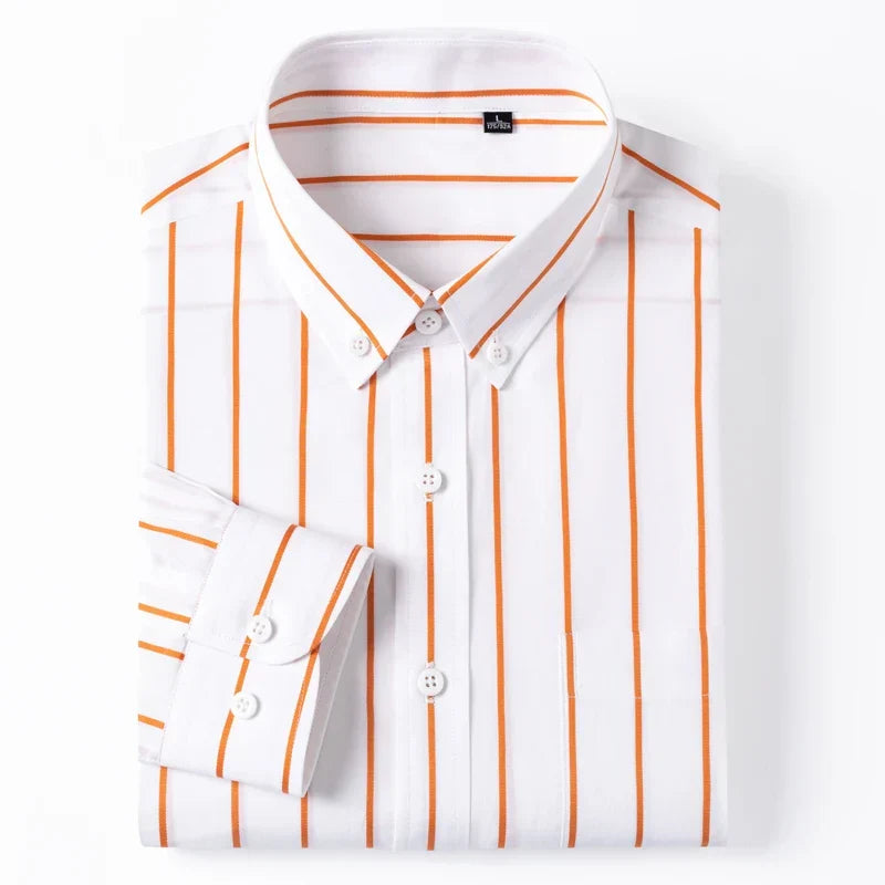 Vintém d'Ouro - Camisa elegante de algodão listrada