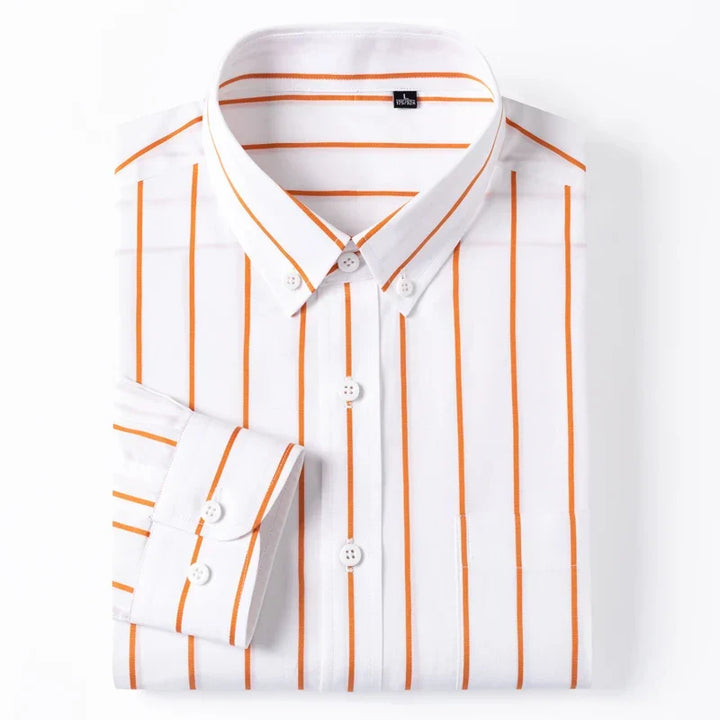 Vintém d'Ouro - Camisa elegante de algodão listrada