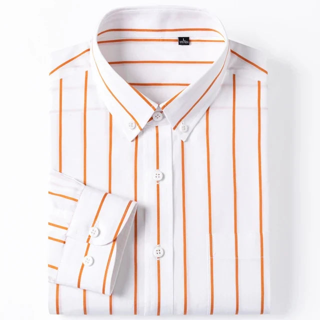 Vintém d'Ouro - Camisa elegante de algodão listrada