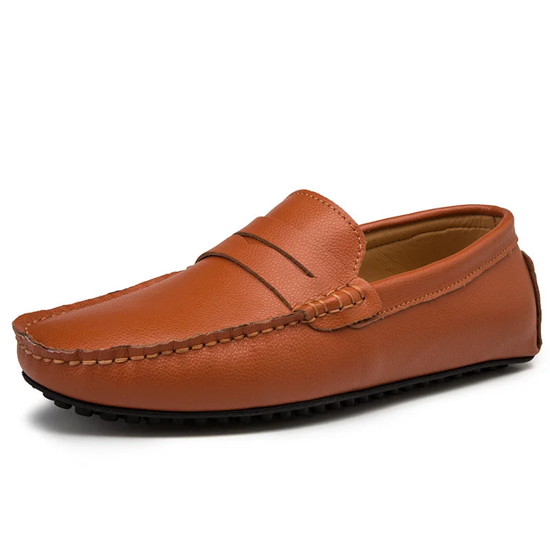 Vintém d'Ouro - Mocassins casuais de verão em pele