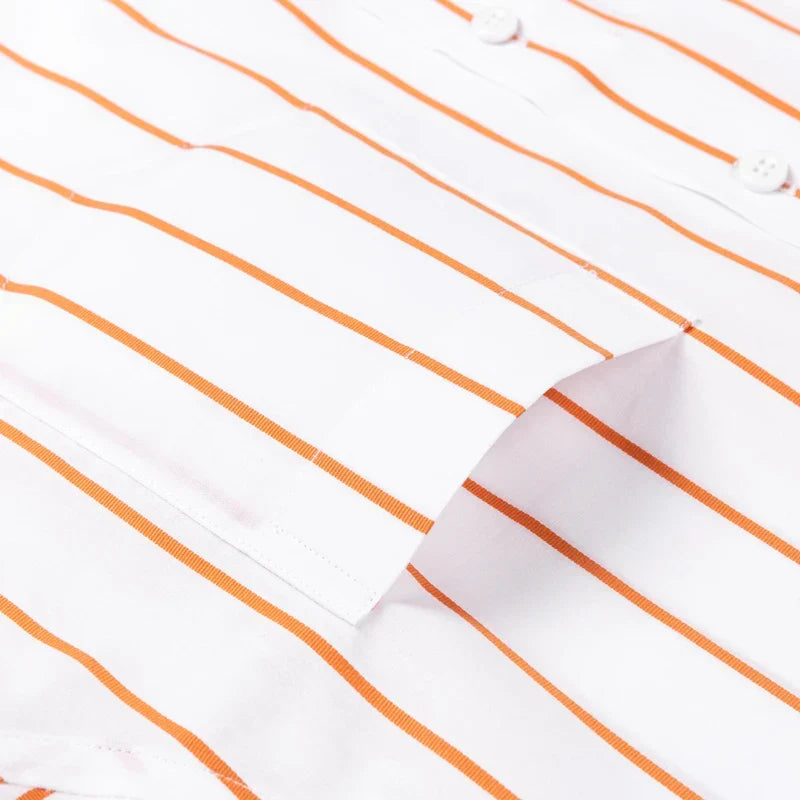 Vintém d'Ouro - Camisa elegante de algodão listrada