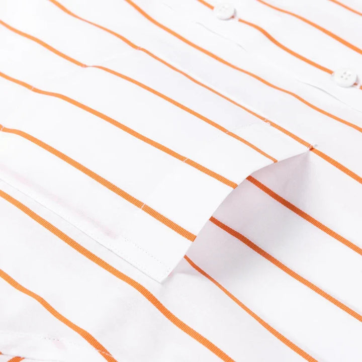 Vintém d'Ouro - Camisa elegante de algodão listrada