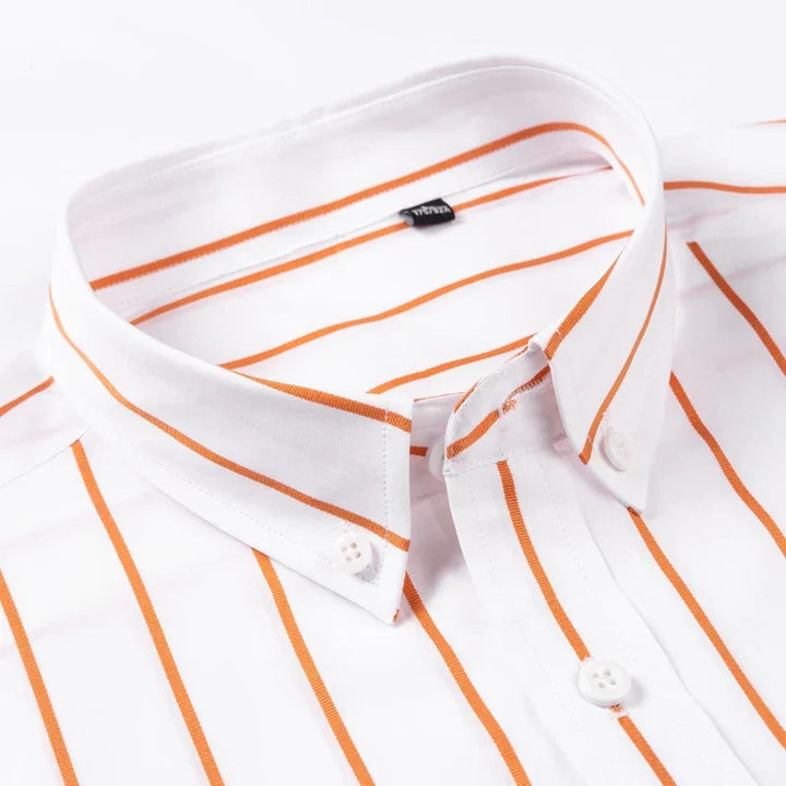Vintém d'Ouro - Camisa elegante de algodão listrada