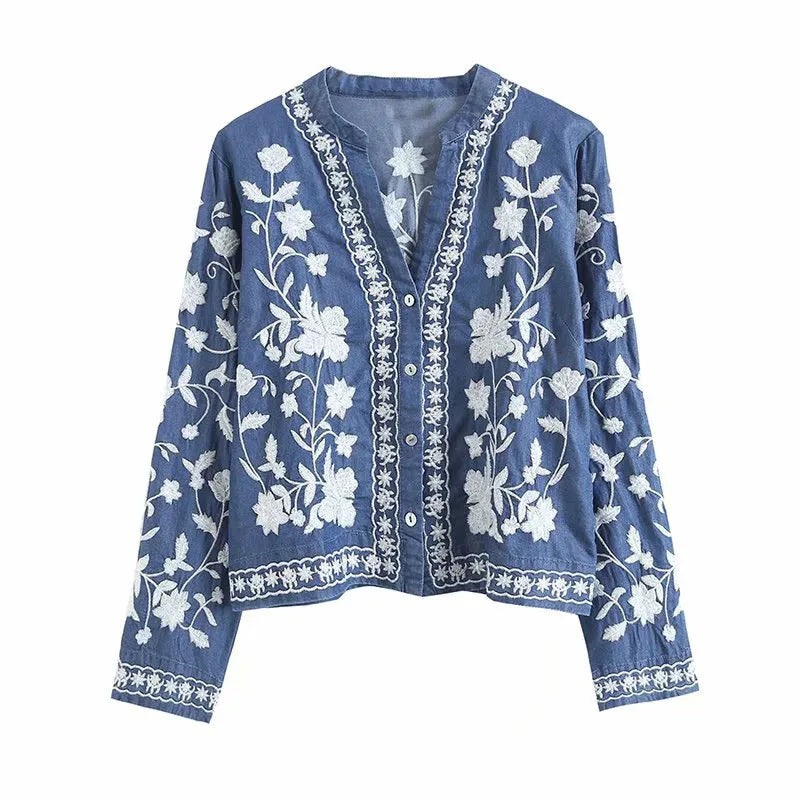 Vintém d'Ouro - Cardigan Floral Elegante