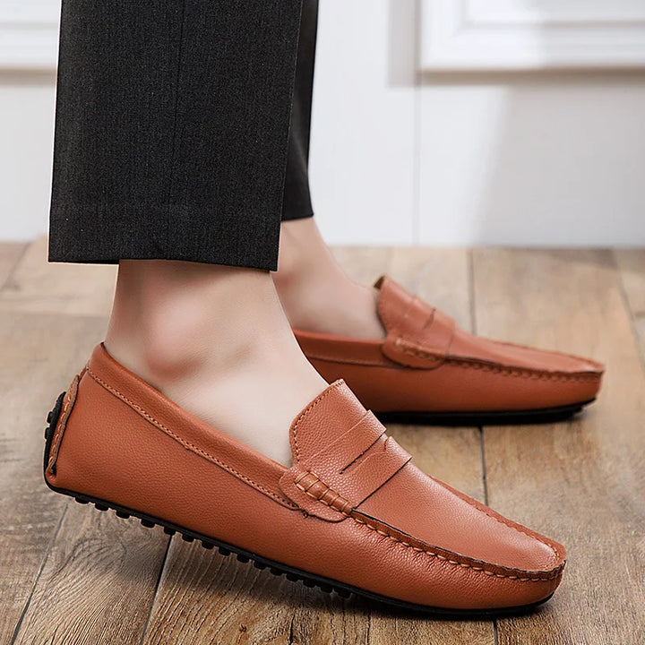 Vintém d'Ouro - Mocassins casuais de verão em pele
