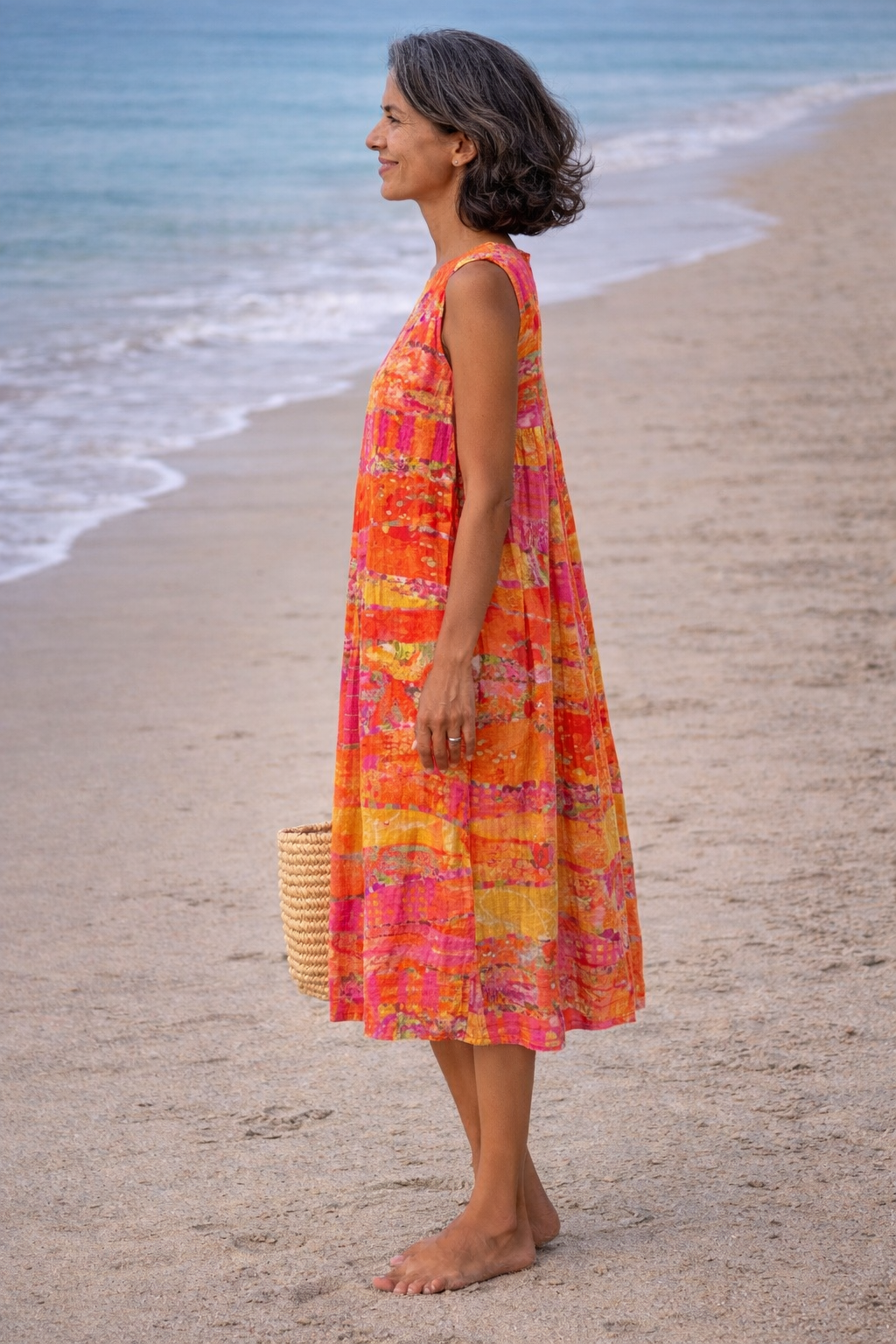 Vintém d'Ouro - Vestido Midi Confortável