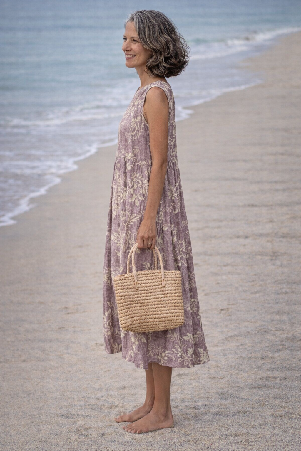 Vintém d'Ouro - Vestido Midi Floral