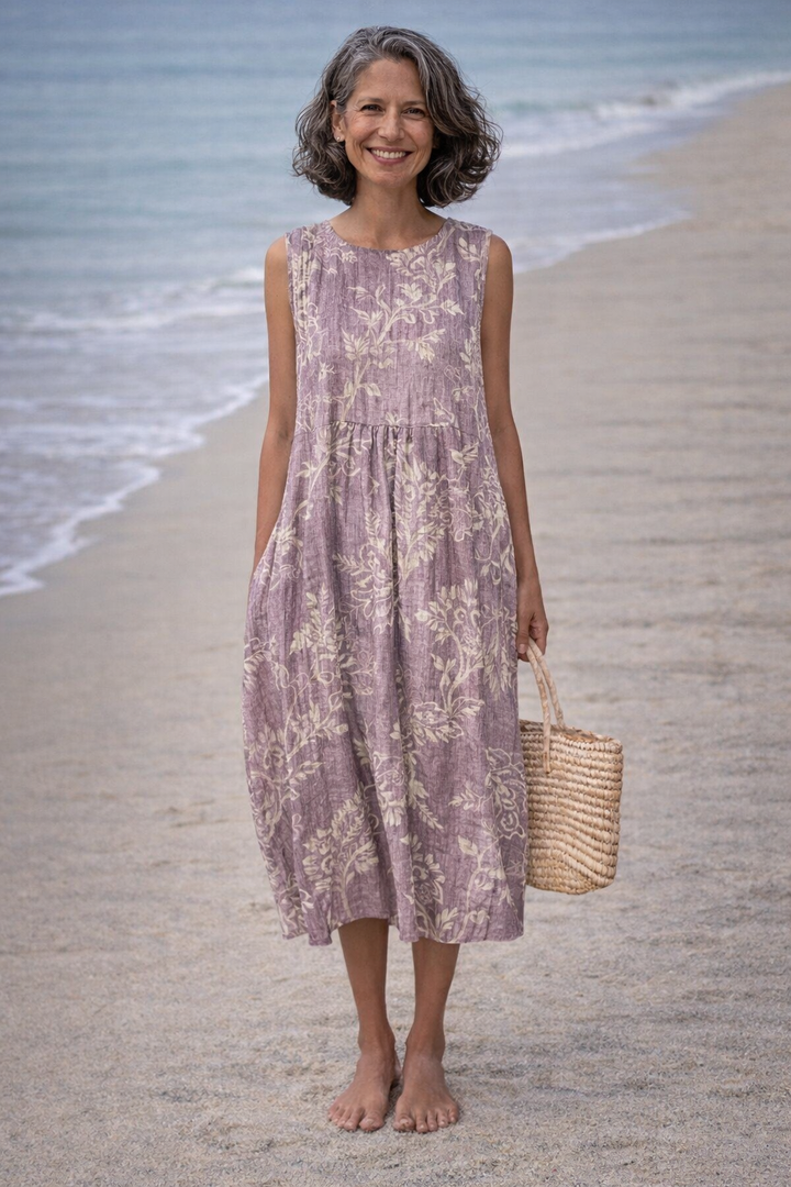 Vintém d'Ouro - Vestido Midi Floral