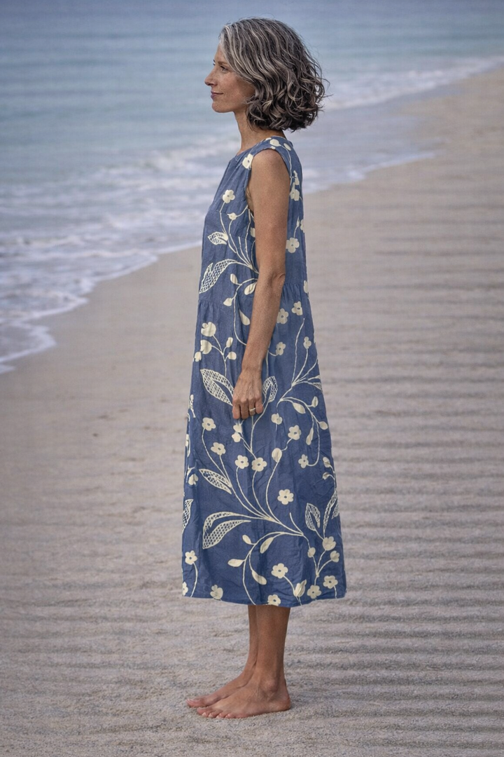 Vintém d'Ouro - Vestido Midi Floral