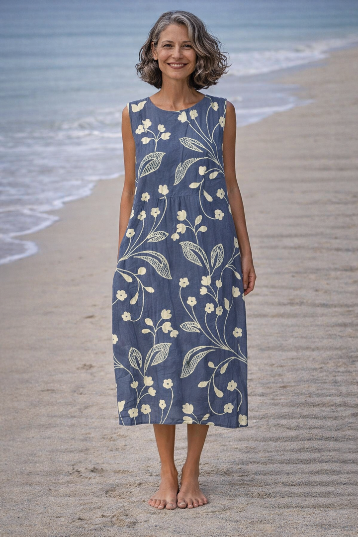 Vintém d'Ouro - Vestido Midi Floral