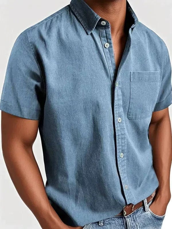 Vintém d'Ouro - Camisa elegante de manga curta