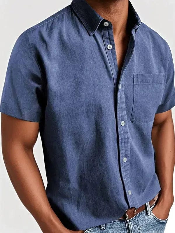 Vintém d'Ouro - Camisa elegante de manga curta