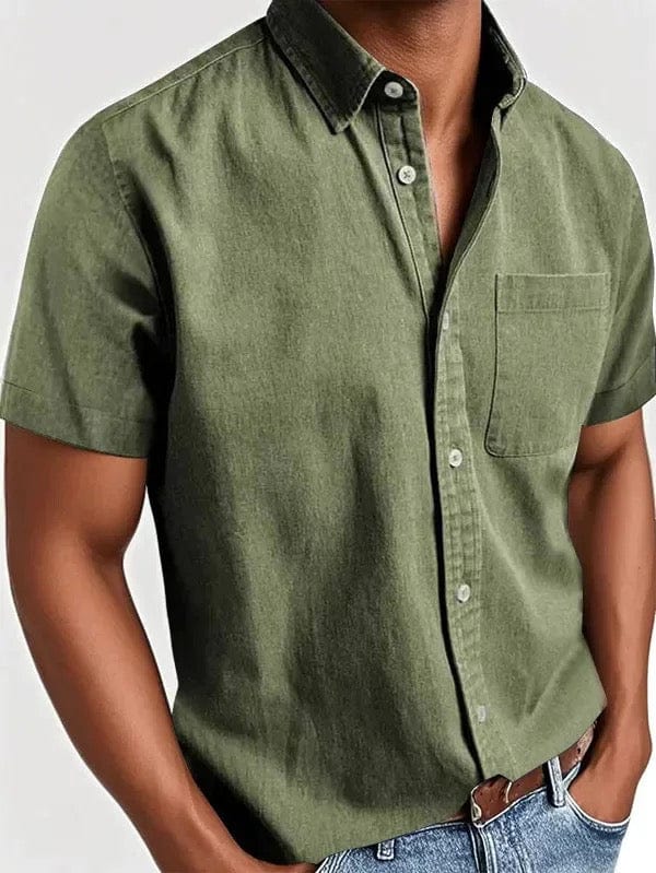 Vintém d'Ouro - Camisa elegante de manga curta