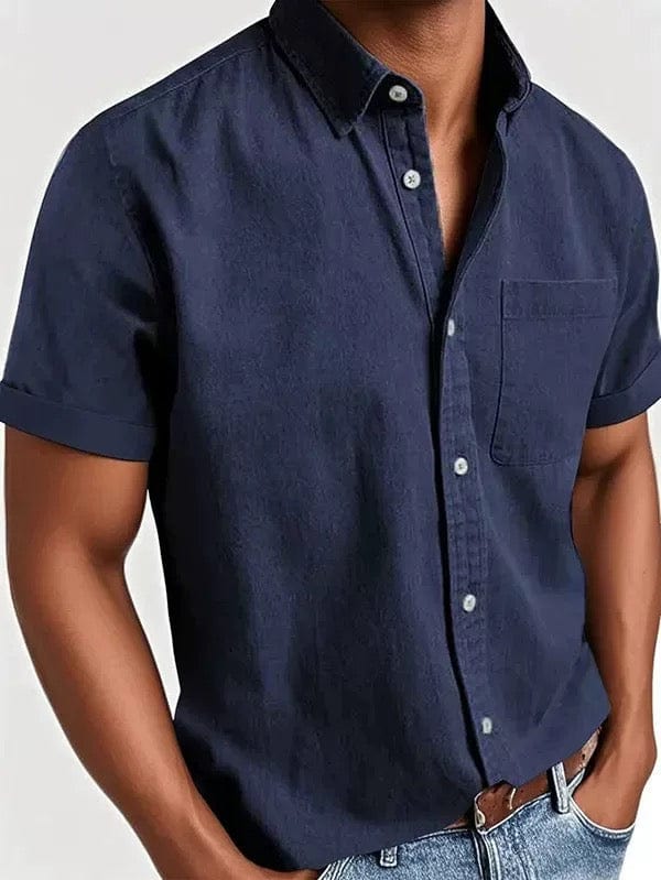 Vintém d'Ouro - Camisa elegante de manga curta