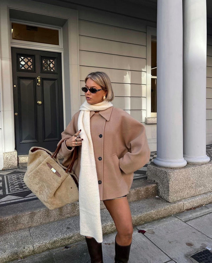 Vintém d'Ouro - Casaco oversized estiloso