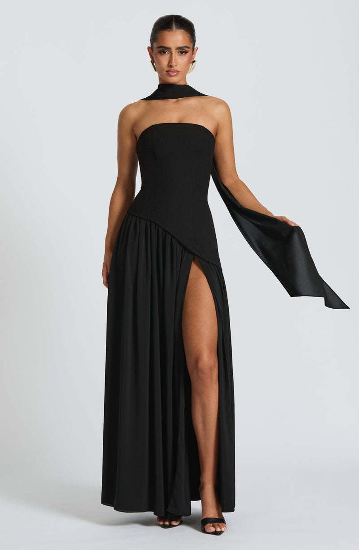 Vintém d'Ouro - Vestido Longo Sofisticado