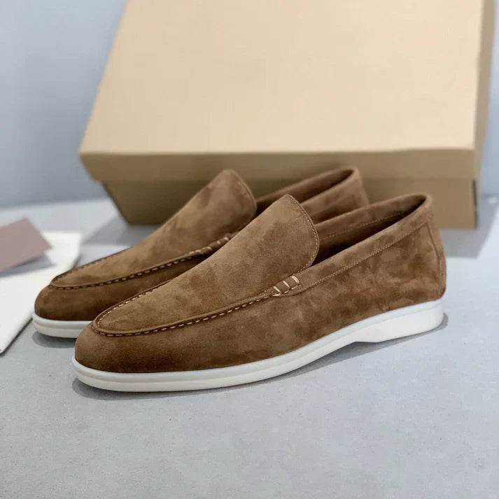 Vintém d'Ouro - Mocassins de camurça elegantes