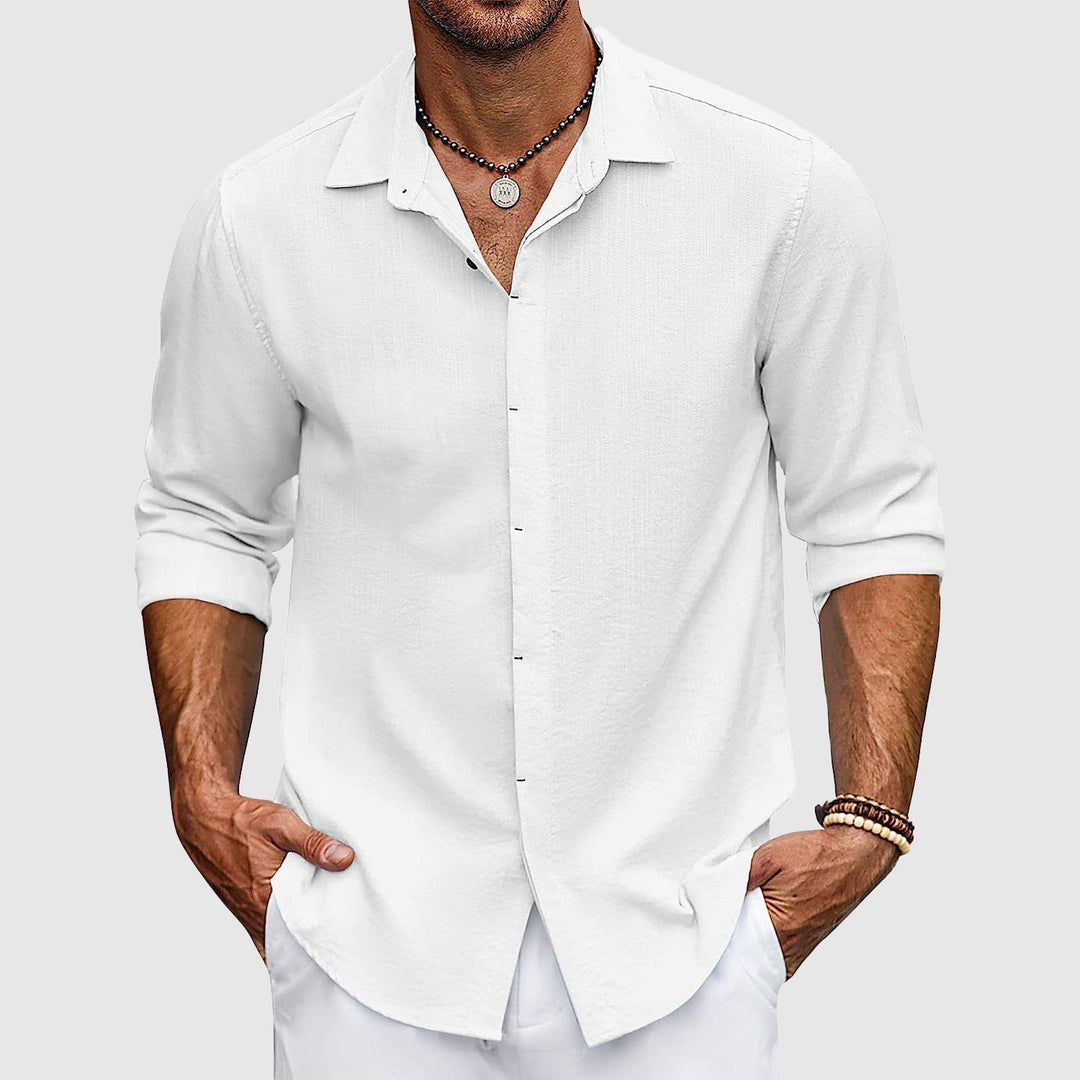 Vintém d'Ouro - Camisa de algodão elegante
