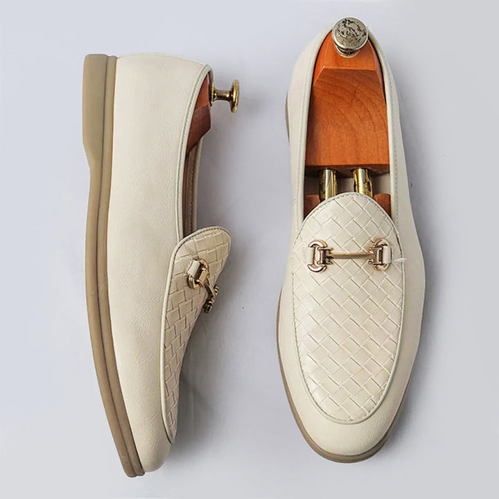 Vintém d'Ouro - Mocassins de couro chique para homem
