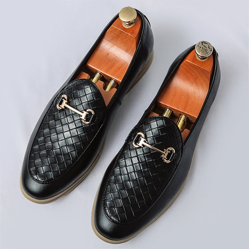 Vintém d'Ouro - Mocassins de couro chique para homem