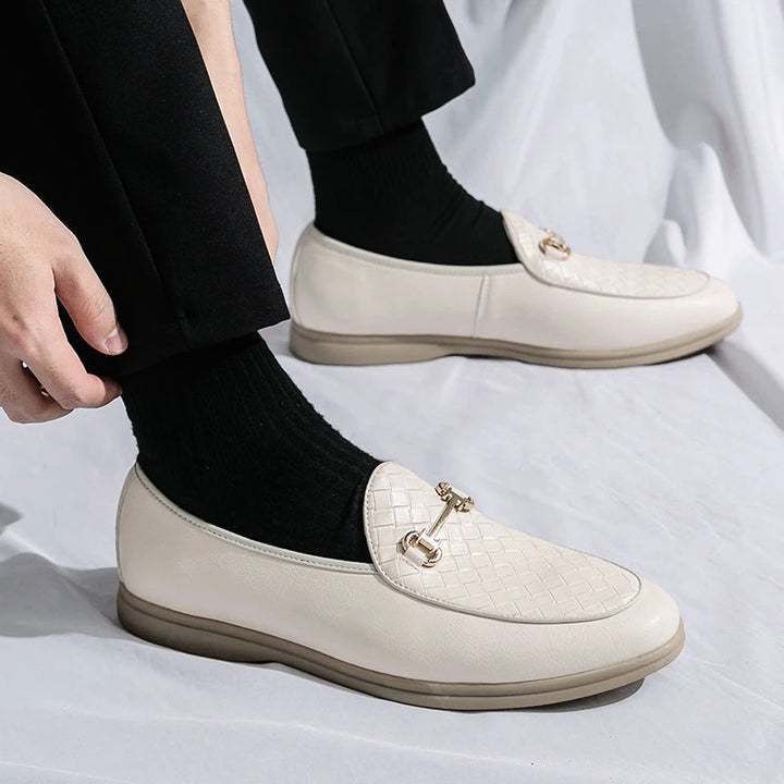 Vintém d'Ouro - Mocassins de couro chique para homem