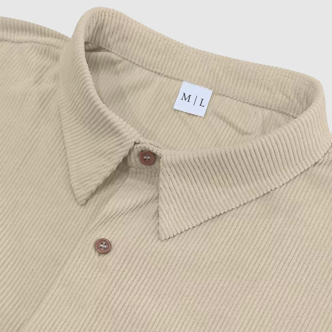 Vintém d'Ouro - Camisa de bombazina elegante para homem