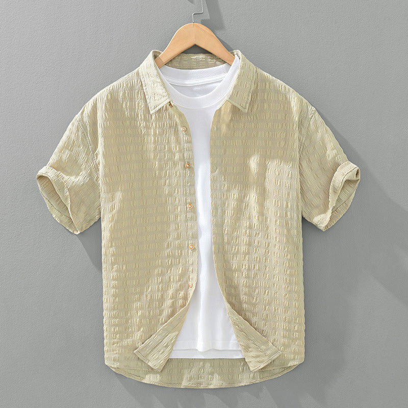 Vintém d'Ouro - Camisa casual texturizada