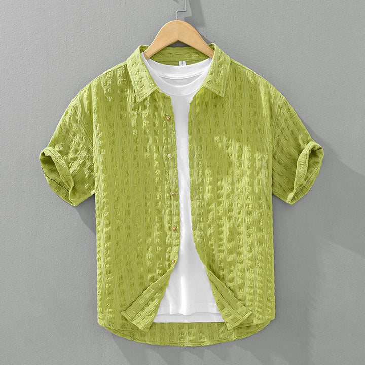 Vintém d'Ouro - Camisa casual texturizada