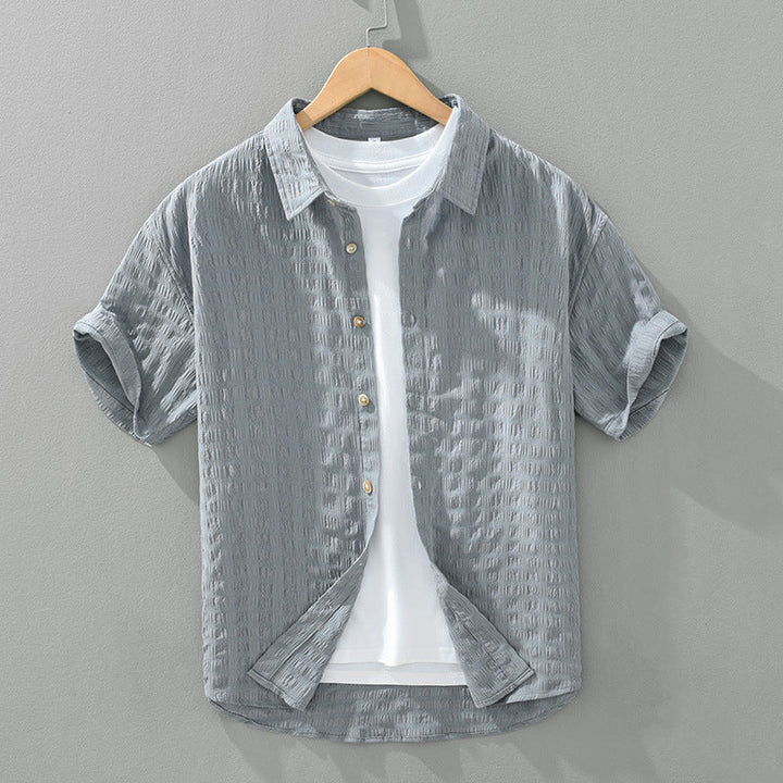 Vintém d'Ouro - Camisa casual texturizada