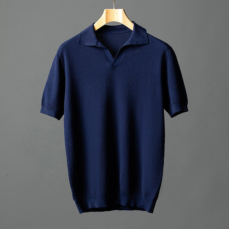 Vintém d'Ouro - Camisa pólo elegante em malha de algodão