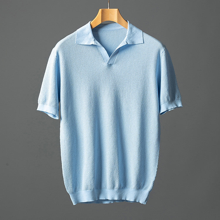 Vintém d'Ouro - Camisa pólo elegante em malha de algodão