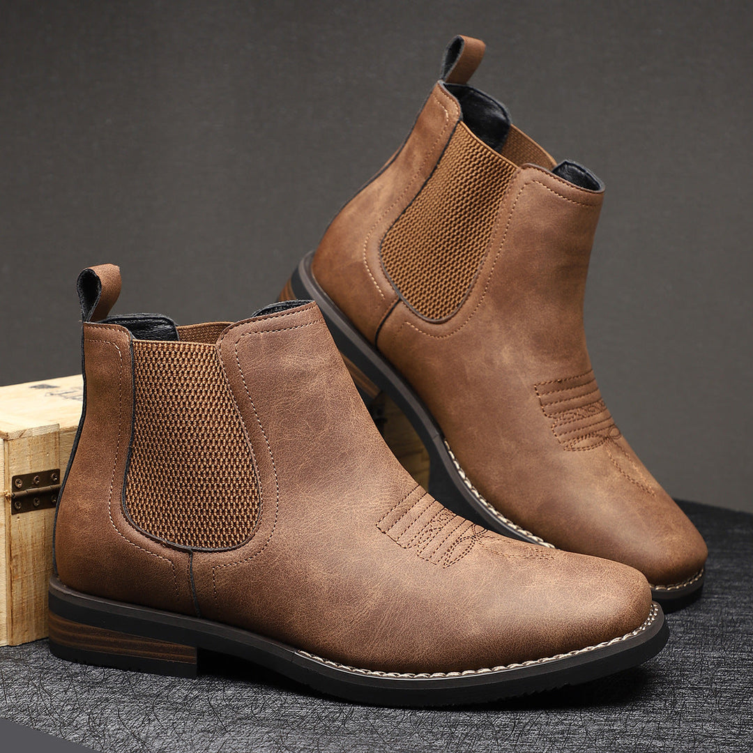 Vintém d'Ouro - Botas de couro elegantes para homem