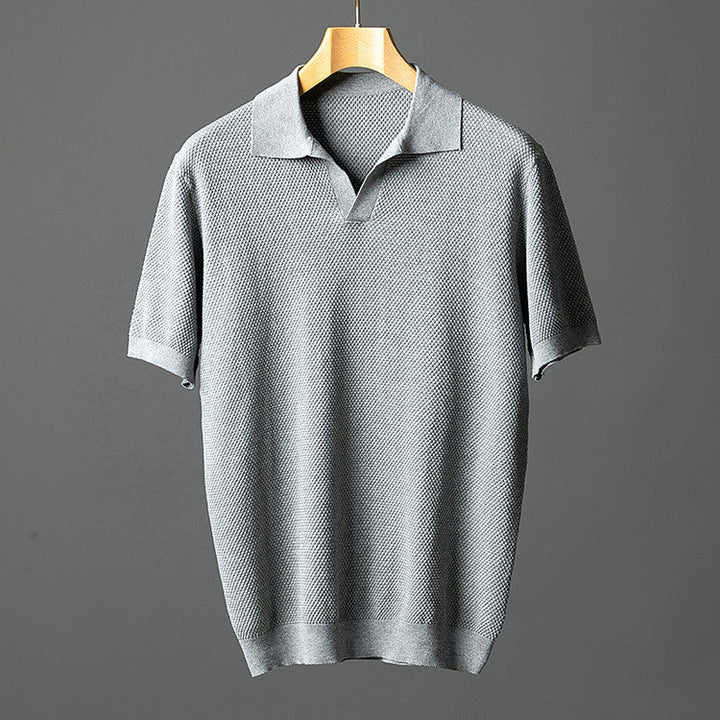 Vintém d'Ouro - Camisa pólo elegante em malha de algodão