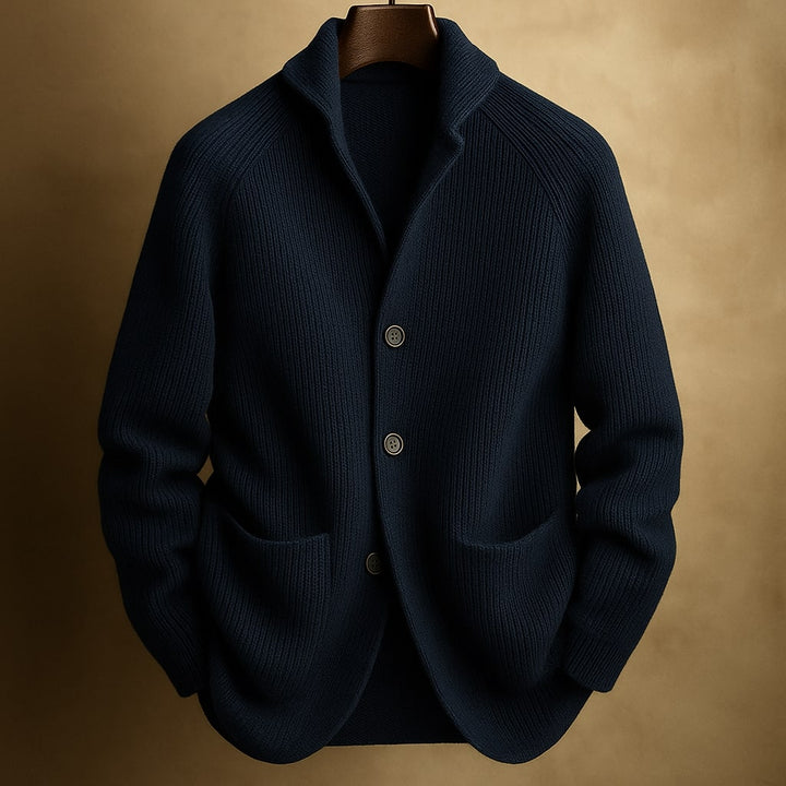 Vintém d'Ouro - Cardigan de Lã Cônica para Homem