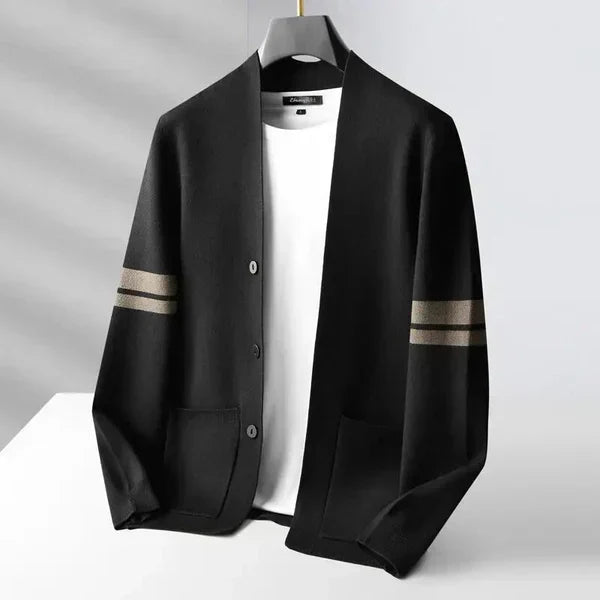 Vintém d'Ouro - Cardigã Casual Masculino com Botões