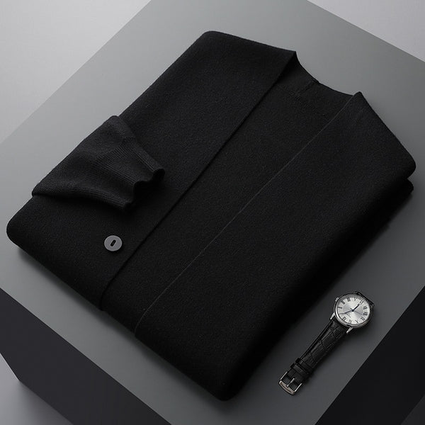 Vintém d'Ouro - Cardigã Casual Masculino com Botões