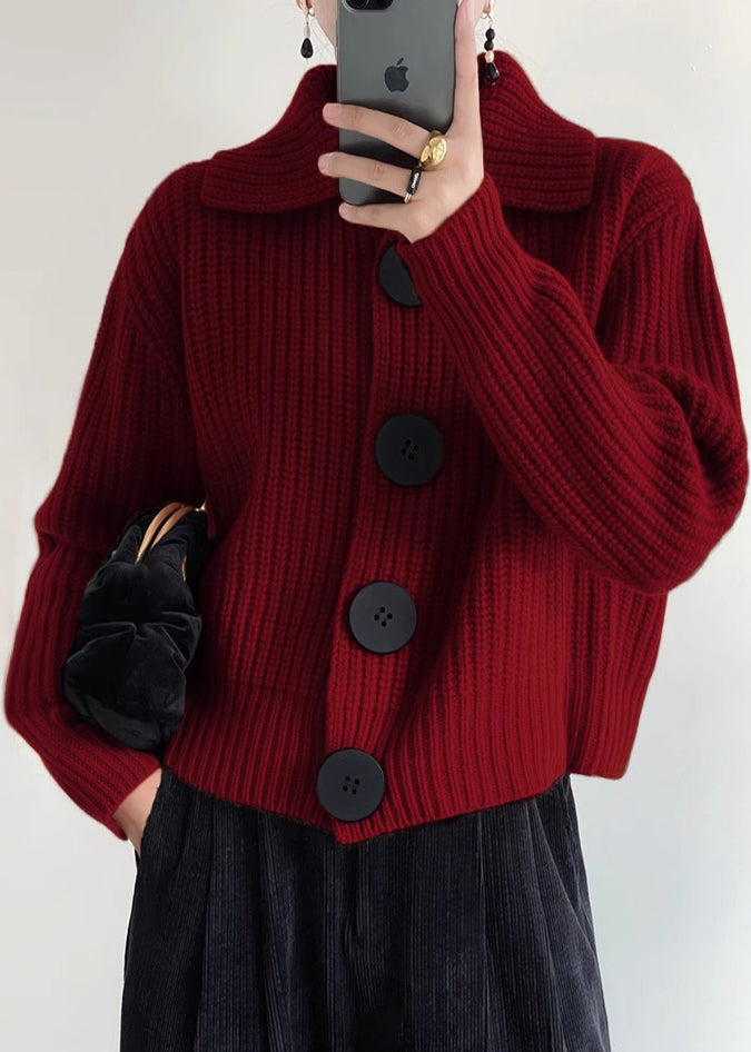 Vintém d'Ouro - Cardigan de Tricô com Gola