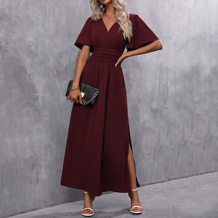 Vintém d'Ouro - Vestido Maxi Elegante Preto